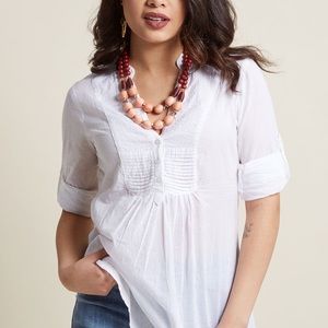 ModCloth Back Road Rambler Cotton Tunic EUC